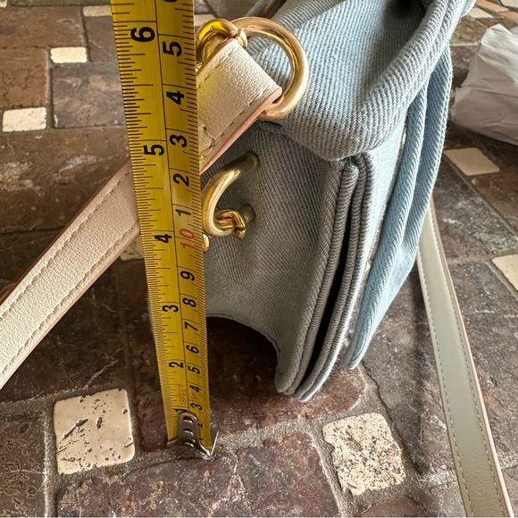 Nanette Lepore Laiela Vintage Light Denim Bow Crossbody Purse with Bracelets NWT - Picture 11 of 16